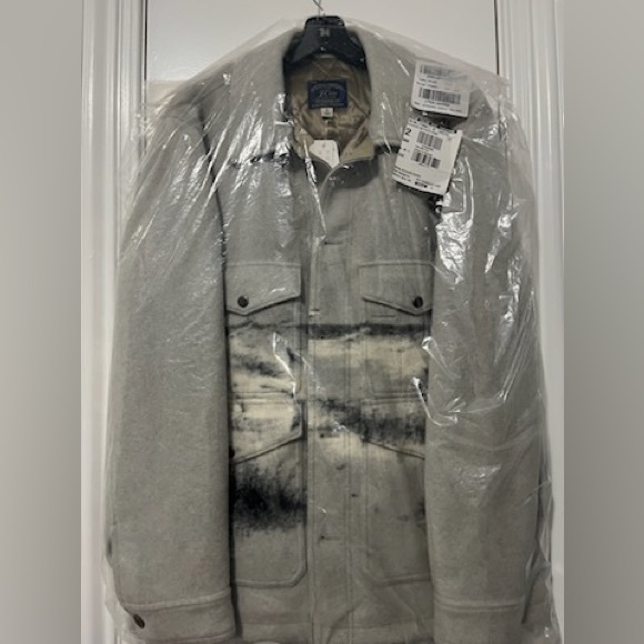 NWT J.Crew Limited Edition Wool Coat in Scenic Print Jacquard Jacket M - Picture 6 of 8